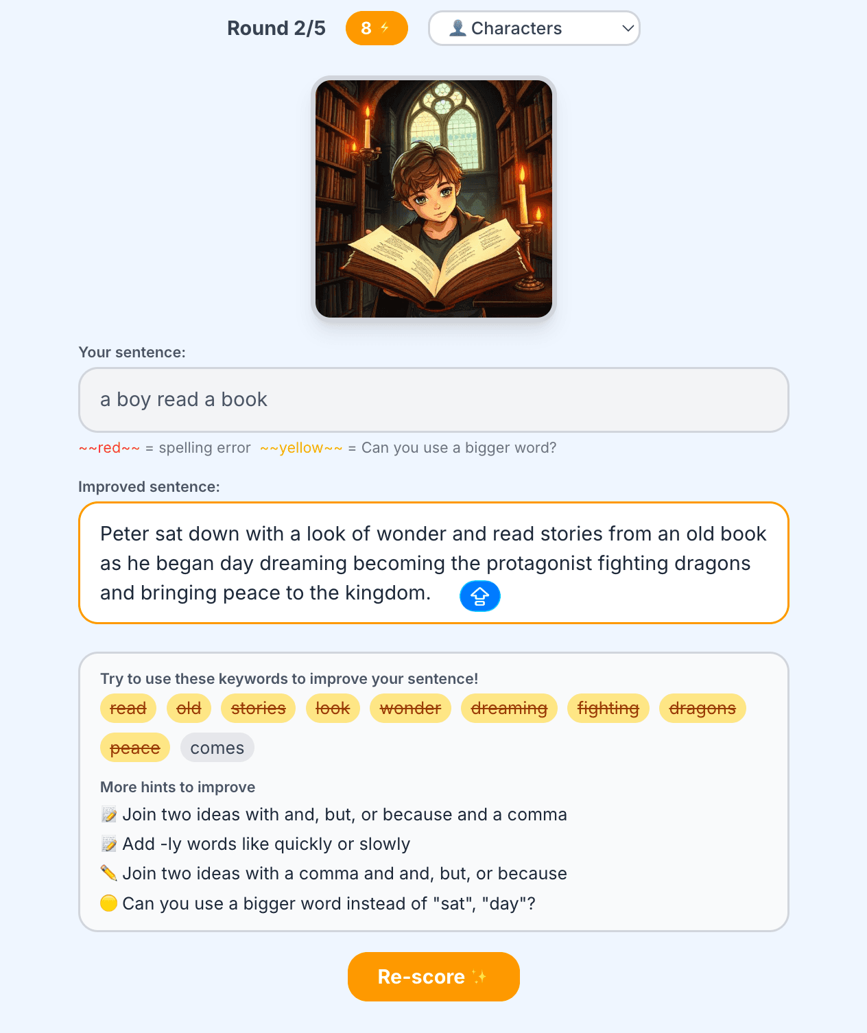 Silly Sentences puzzle